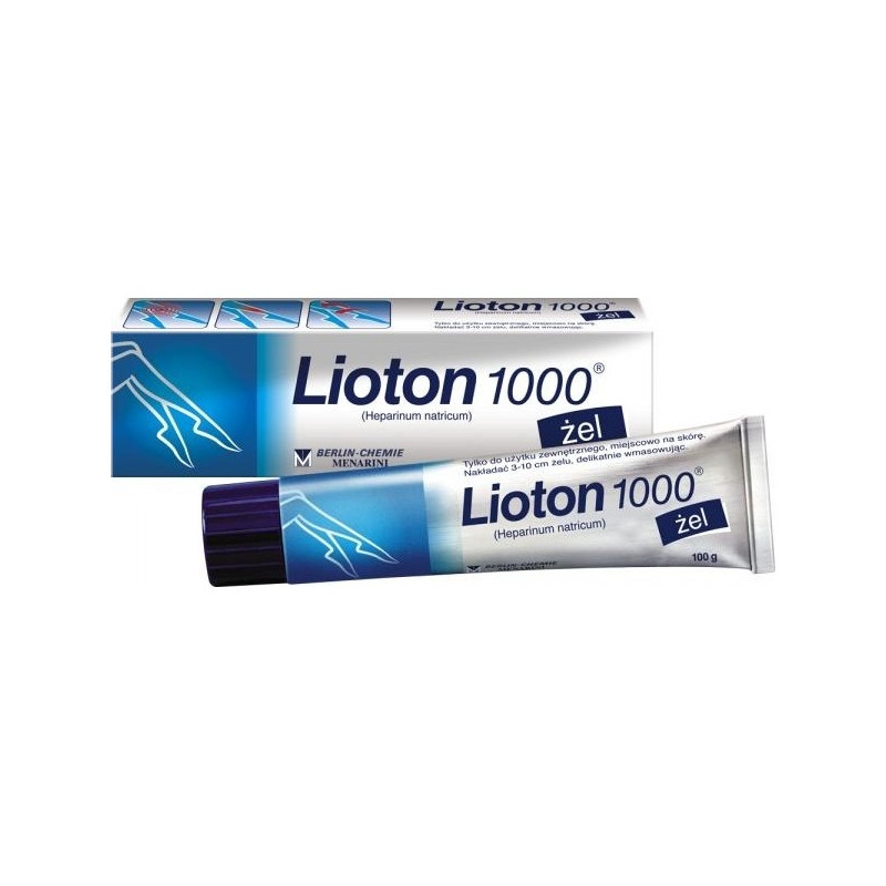 Lioton 1000, 8,5 mg/g (1000 j.m.)/g, żel, 100 g