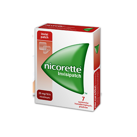 NICORETTE Invisipatch 7 plastrów 25mg/16h