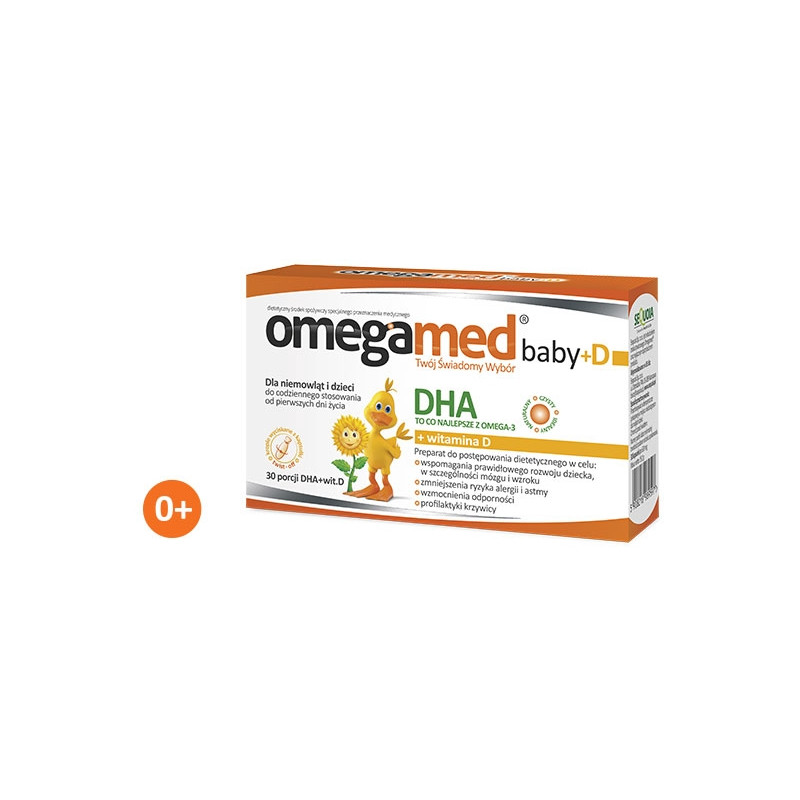 Omegamed Baby+D  30 kapsułek twist off