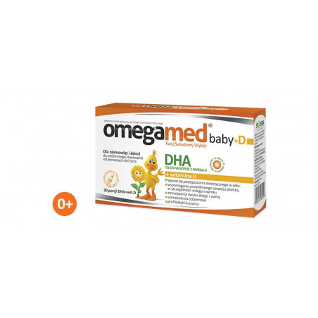 Omegamed Baby+D  30 kapsułek twist off