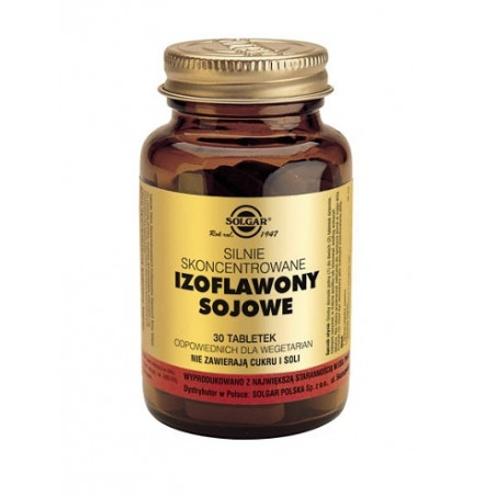 SOLGAR Izoflawony sojowe skoncentrowane 30 tabletek