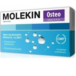 Molekin Osteo 0,25mg 60 tabletek, Data ważności: 30.06.2022 r.