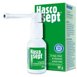 Hascosept 1,5mg/g, aerozol 30g