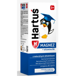 Hartuś Magnez + wit. B6 dla dzieci 3+ syrop 120 ml