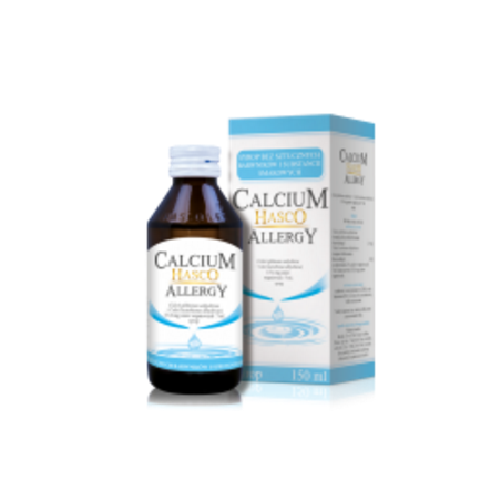 Calcium HASCO Allergy 115,6mg jonów Ca bezsmakowe syrop 150 ml