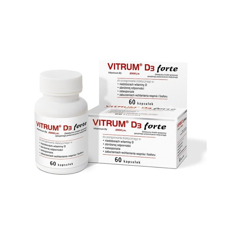 Vitrum D3 Forte 0,05 mg 60 kaps.