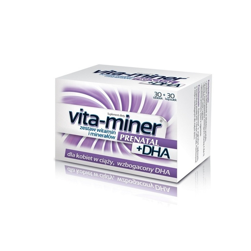 Vita Miner Prenatal + DHA x 30 tabl.+ 30 kaps.
