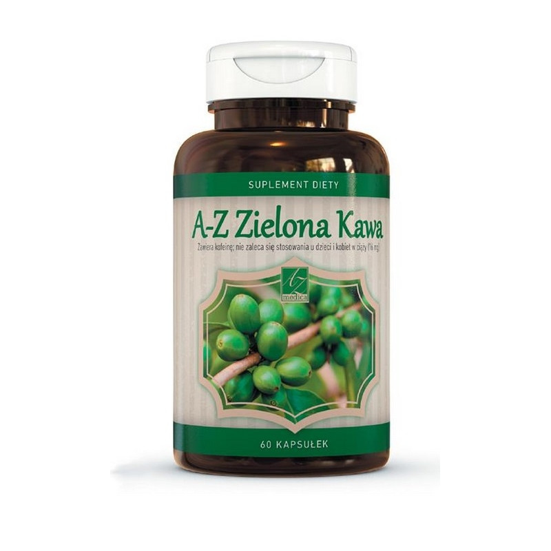 Zielona Kawa 0,6 g A-Z Medica x 60 kaps.