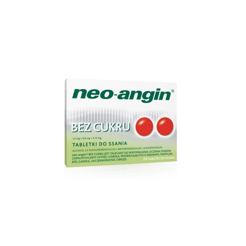 Neo-Angin bez cukru x 24 pastyl.