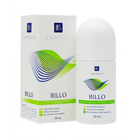 Rillo Emulsja zapobiegająca nadmiernej potliwości roll-on 50 ml