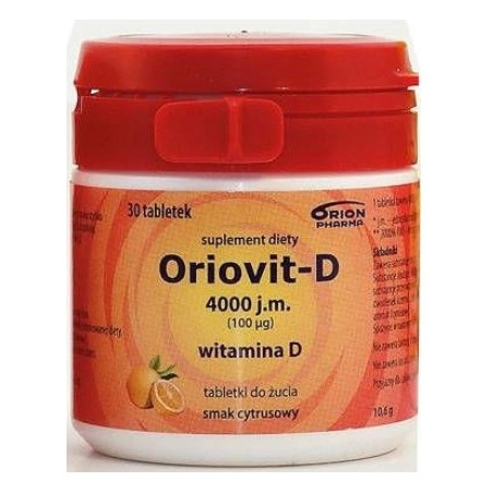 Oriovit-D 4000 j.m. (100mcg) x 100 tabletek do żucia