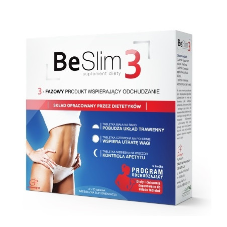 Be Slim 3 x 90 tabl. 3-fazowy produkt wspierający odchudzanie