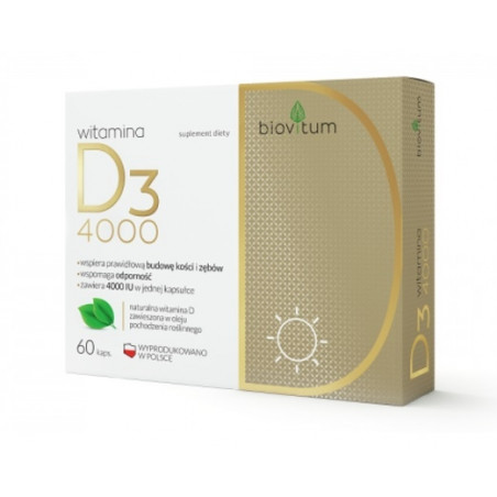 Biovitum witamina D3 4000 x 60 kaps.