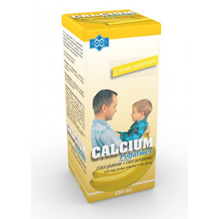 Calcium POLFARMEX bananowe syrop 150 ml