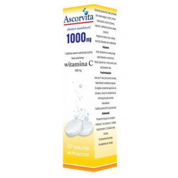Ascorvita witamina C 1000  x 20 tabletek musujących