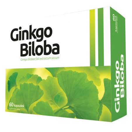 Ginkgo Biloba ekstrakt z liści miłorzębu japońskiego NORD FARM x 60 kapsułek