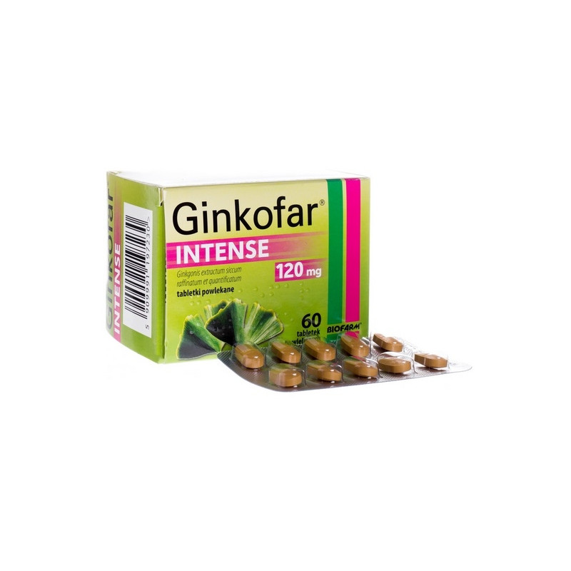 Ginkofar Intense 120 mg x 60 tabletek powlekanych