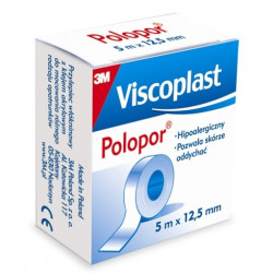 Hipoalergiczny przylepiec włókninowy Viscoplast Polopor 5m x 12,5mm