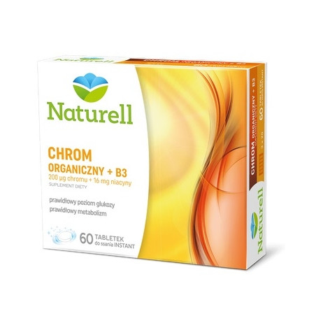 Naturell Chrom organiczny 200 µg + B3 16 mg x 60 tabl.