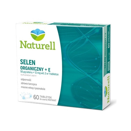 Naturell Selen organiczny 50 µg  + wit. E (12 mg) x 60 tabl.