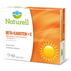 Naturell Beta-karoten 1000 µg + wit. E 10mg 60 tabletek