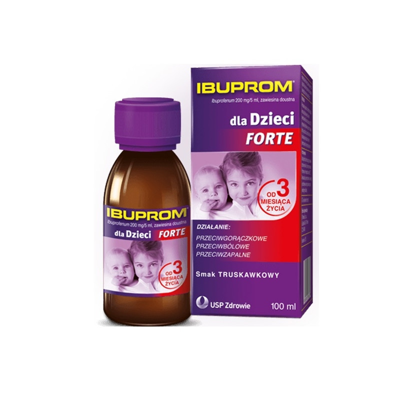 Ibuprom dla dzieci forte 200mg/5ml, zawiesina doustna 100 ml
