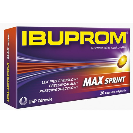 Ibuprom Max Sprint, 400 mg, kapsułki miękkie, 20 szt.