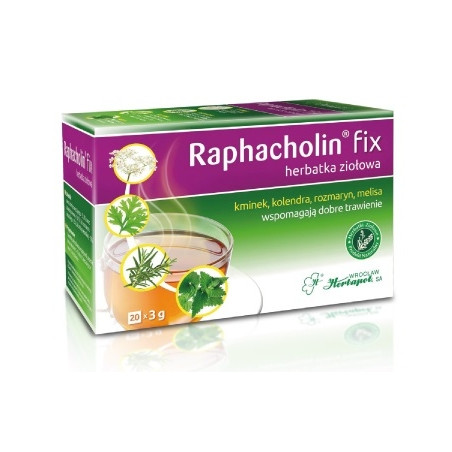 Raphacholin fix herbatka ziołowa, 20 saszetek.