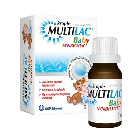 Multilac Baby, synbiotyk krople 5 ml