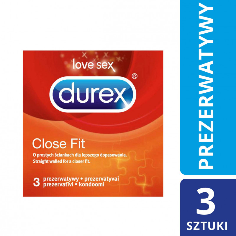 DUREX Close fit prezerwatywy x 3 szt.