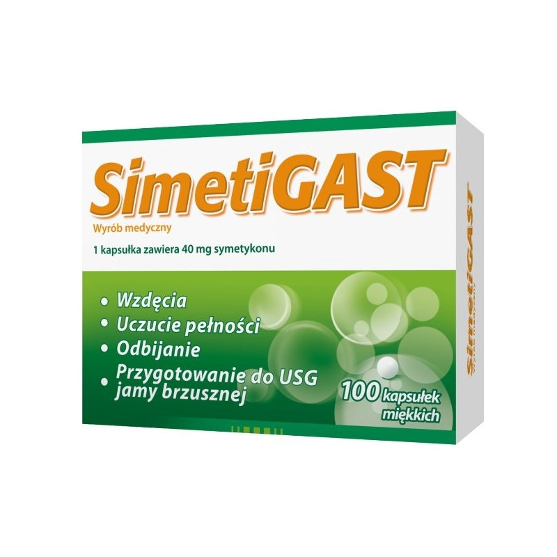 Simetigast 40 mg x 100 kaps