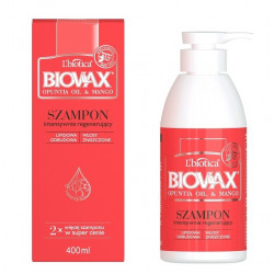 BIOVAX Opuntia Oil & Mango Szampon Intensywnie Regenerujący 400 ml