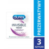 Durex Invisible prezerwatywy dodatkowo nawilżane x 3 szt.