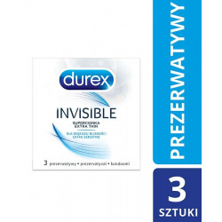 Durex Invisible Prezerwatywy dla większej bliskości x 3szt