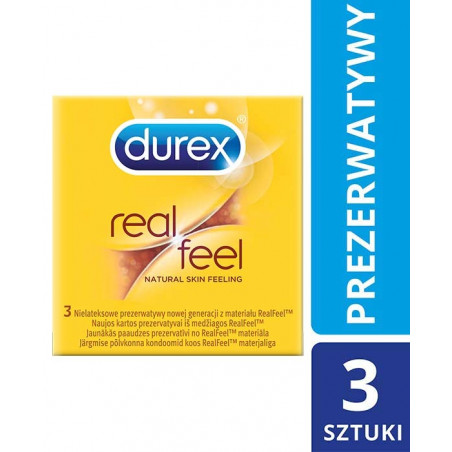 DUREX RealFeal Prezerwatywy x 3 szt.