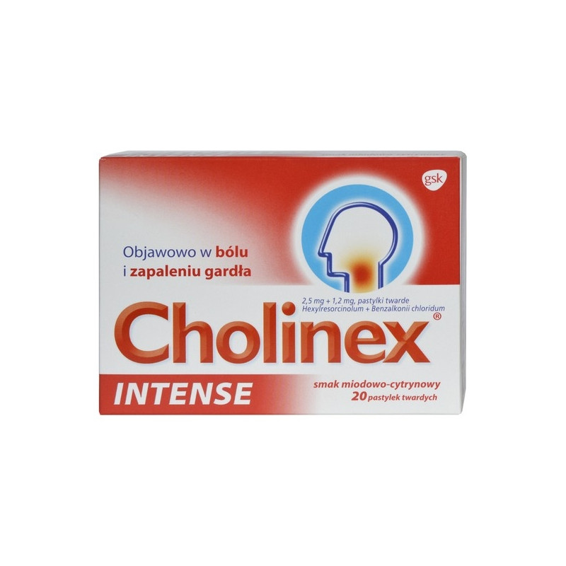 Cholinex Intense miodowo-cytryn. x 20tabl.
