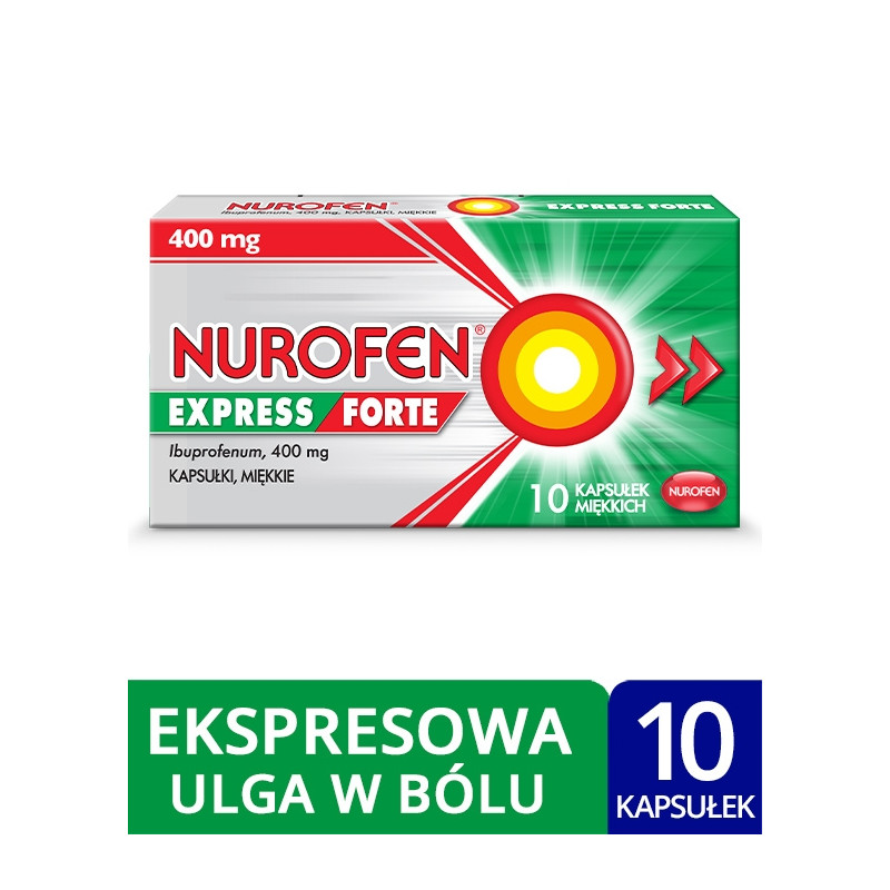 Nurofen Express Forte 400 mg x 10 kapsułek