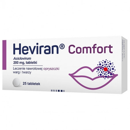 Heviran Comfort 200 mg 25 tabletek