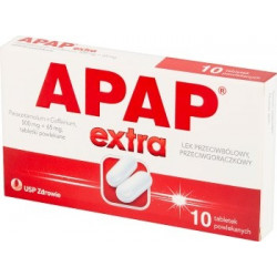 Apap Extra (500 mg + 65 mg) 10 tabletek