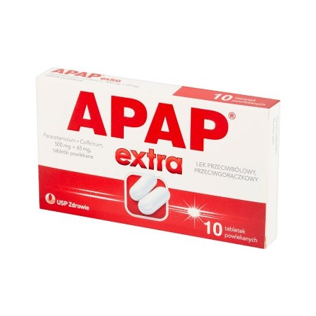 Apap Extra (500 mg + 65 mg) 10 tabletek