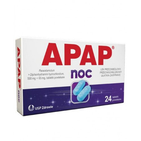 Apap Noc (50mg +65mg) 24 tabletki