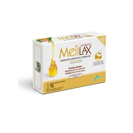 MELILAX PEDIATRIC Mikrowlewka dla dzieci 6 sztuk