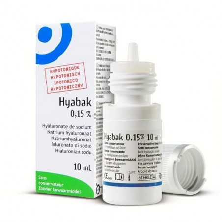 Hyabak 0,15% nawilżające krople do oczu 10ml