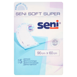 Seni Soft Super Podkłady higieniczne 90 cm x 60 cm 5 sztuk