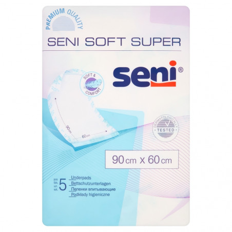 Podkłady higieniczne SENI SOFT 60 x 90cm  x 5szt.