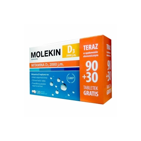 Molekin D3 2 000 j.m. 120 tabletek