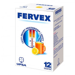 Fervex (500mg + 200mg + 25mg) x 12 saszetek cytrynowych