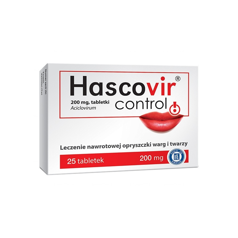Hascovir Control 200mg 25 tabletek