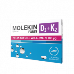 Molekin Forte D3 + K2 30 tabletek
