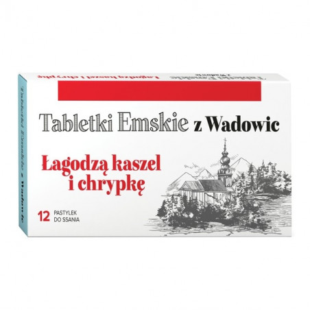 Tabletki Emskie z Wadowic 12 pastylki